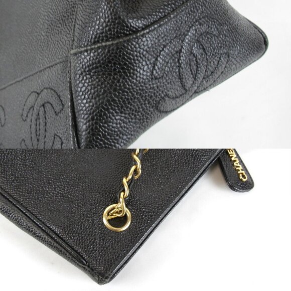 CHANEL Black Leather Shoulder Bag - Picture 8 of 9